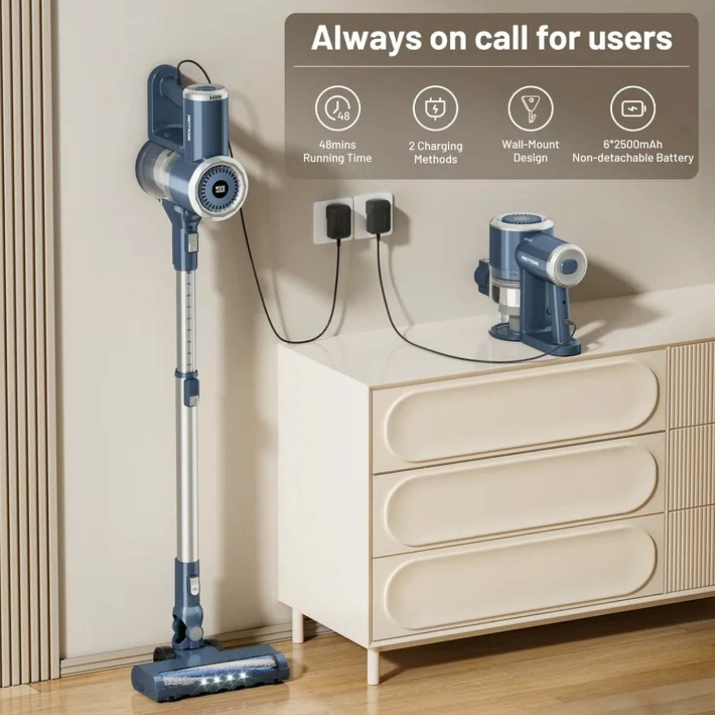 Prettycare Kablosuz Dikey Elektrikli Süpürge