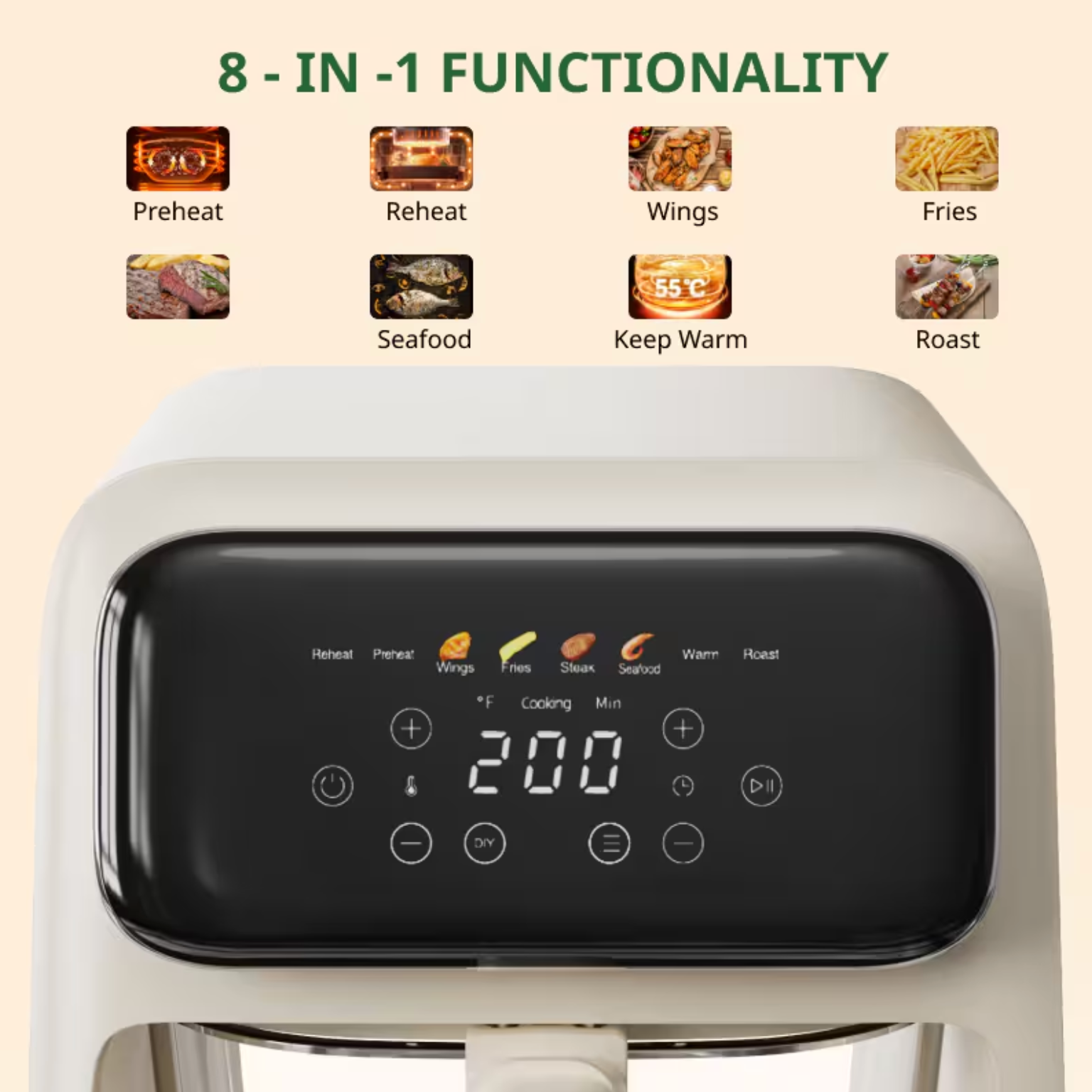 Flexispot Glass Air Fryer Toxin-Free