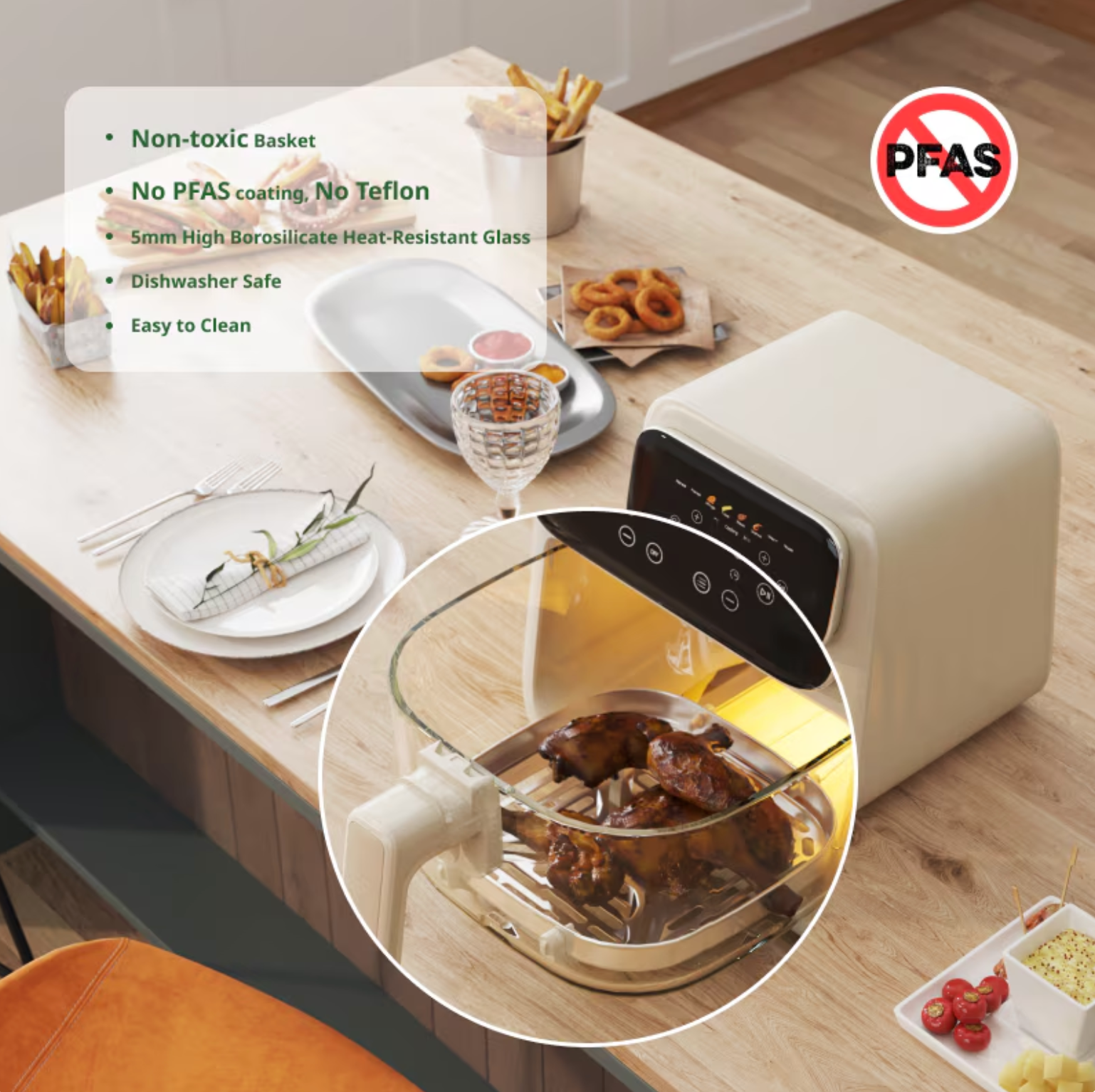 Flexispot Glass Air Fryer Toxin-Free